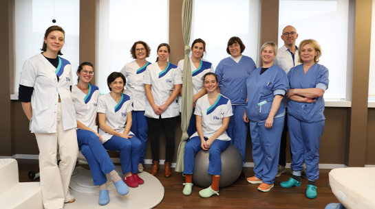 Groepsfoto walking epidural