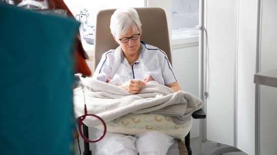 Vrijwilliger Jeanine op de NICU